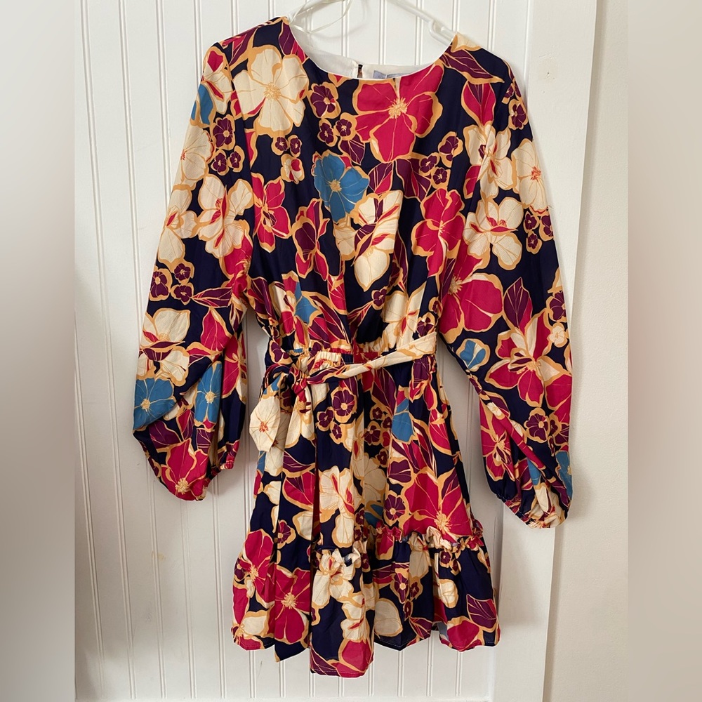 Baltic Born Floral Long Sleeve Mini Dress